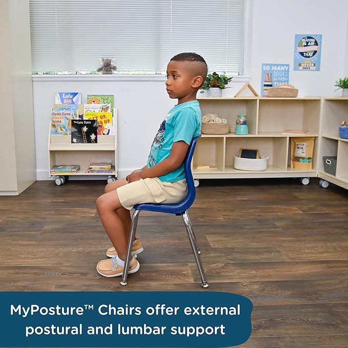 Children’s Factory MyPosture Plus 8" Chair, 2 Pack, Stackable Ergonomic Seating