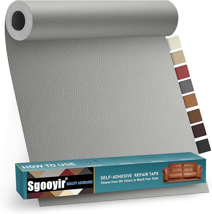 Leather Repair Patch Tape Kit, Vinyl Leather Repair Kit