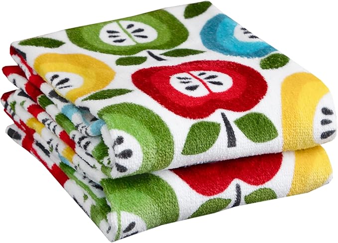 T-Fal Fiber Reactive Print Kitchen Towels: Highly Absorbent, Super Soft