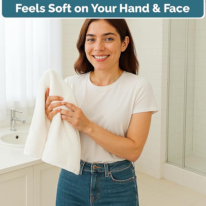 White Hand Towels for Bathroom