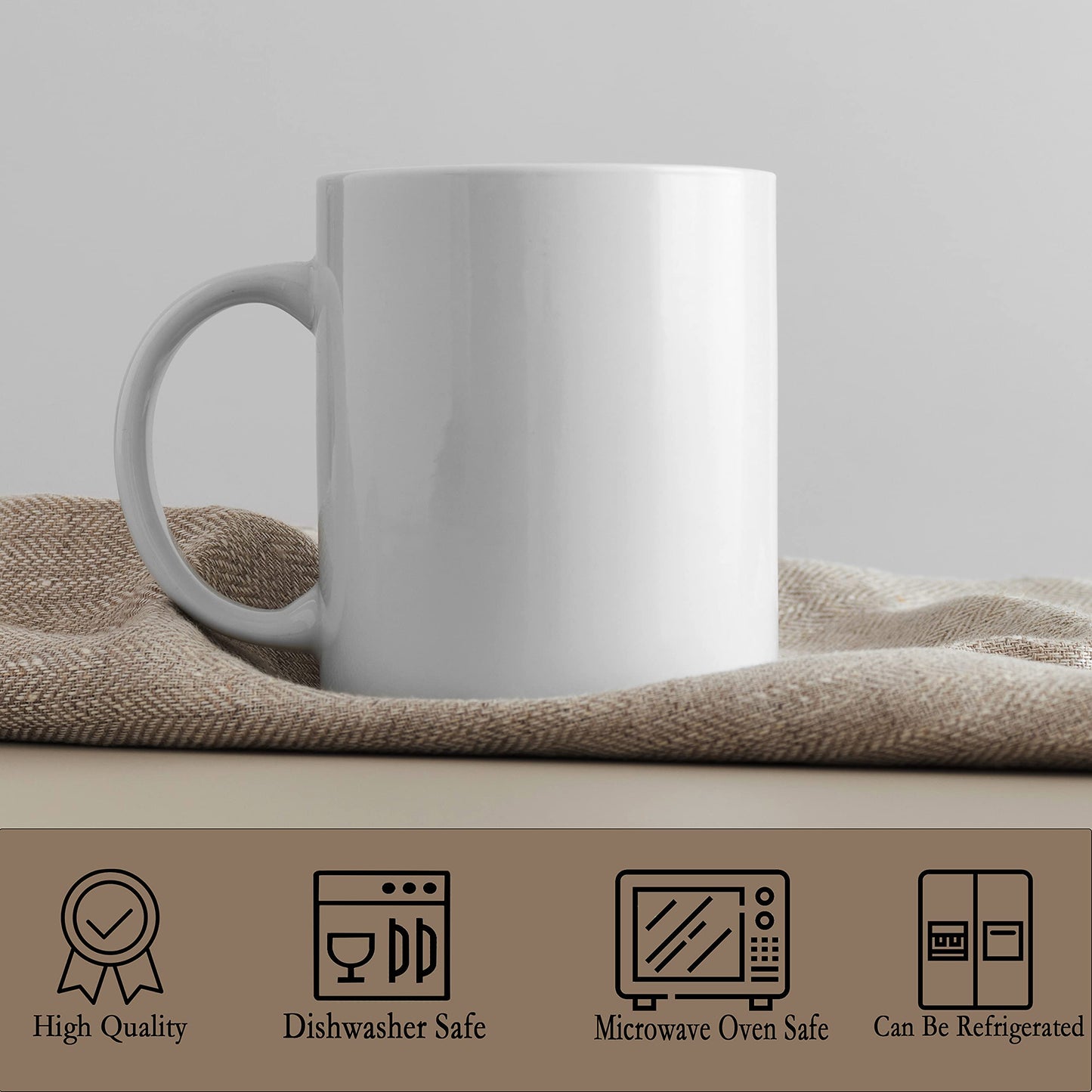 TANGLONG Sublimation Mugs Blank, Tazas Para Sublimacion, White Ceramic Sublimation Cups, Bulk Mugs for Coffee, Tea, Latte, Soup, Milk, Hot Cocoa 11 oz Set of 12