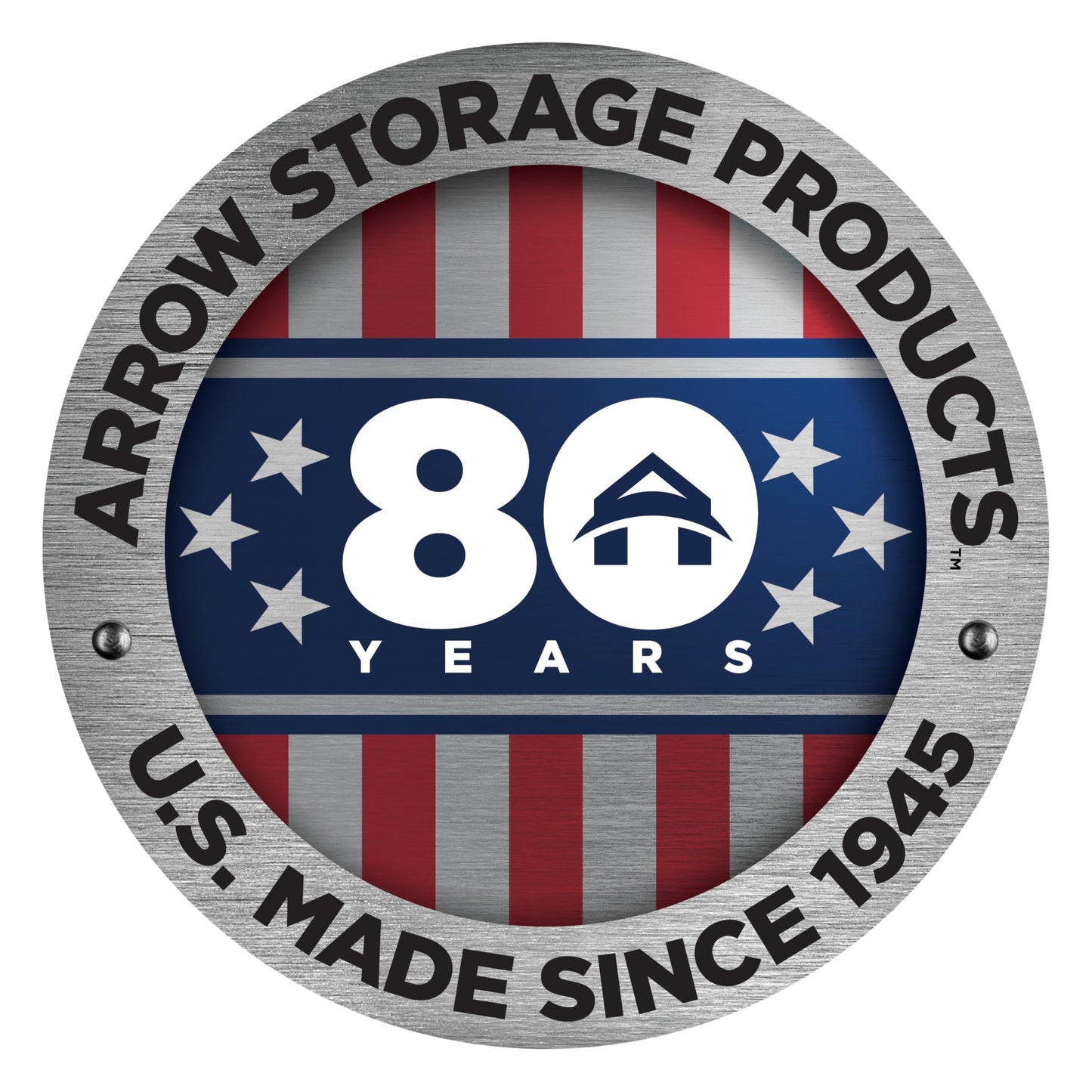 Arrow 12' x 9' All-Weather Galvanized Steel Rear Carport Enclosure Wall Kit with Frame and Hardware, Eggshell