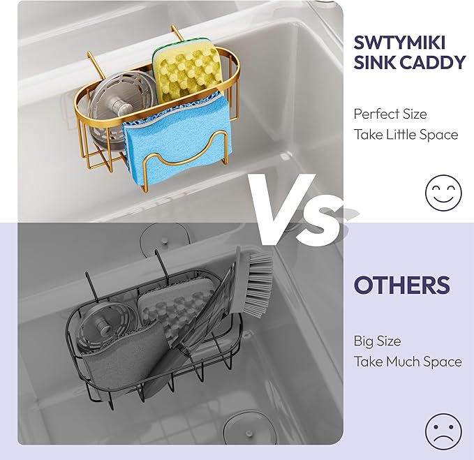 SWTYMIKI Sponge Holder for Kitchen Sink