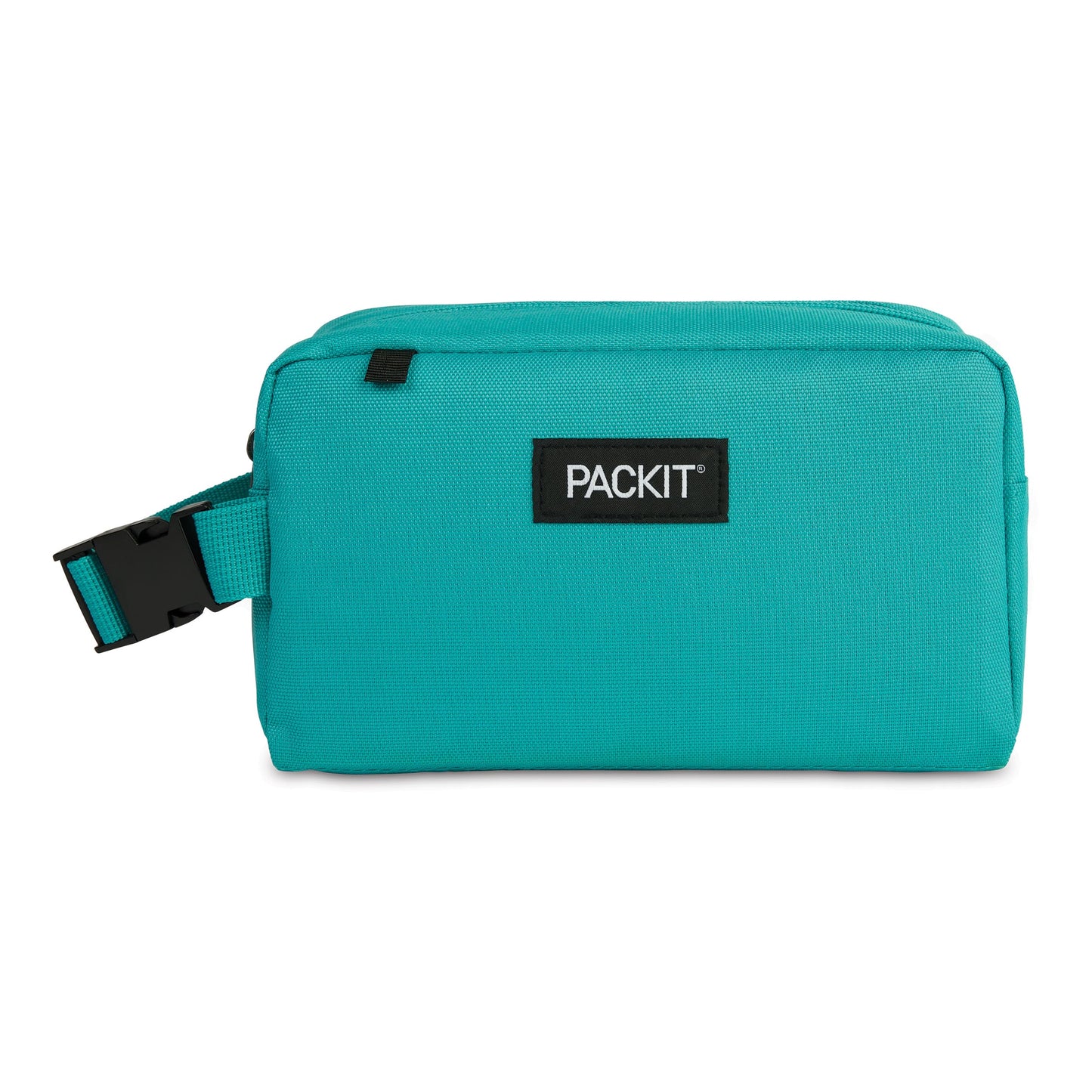 PackIt® Freezable Snack Box, Checked Out, Built with ECOFREEZE Technology, Collapsible, Reusable, Zip Closure with Buckle Handle, Designed For Work Snacks, Fresh Snacks On the Go, Adults, and All Ages