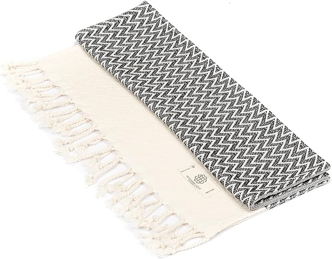 Madamelique Exclusive Hand Towels Set of 2-18 x 40 Inches