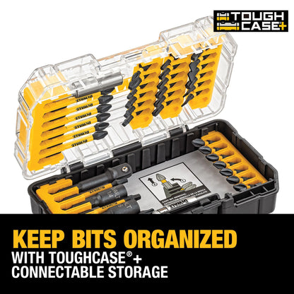 DEWALT Impact Ready FlexTorq Screwdriver Bit Set, 40 Pieces (DWA2T40IR), 22.2 x 4 x 22.2 cm