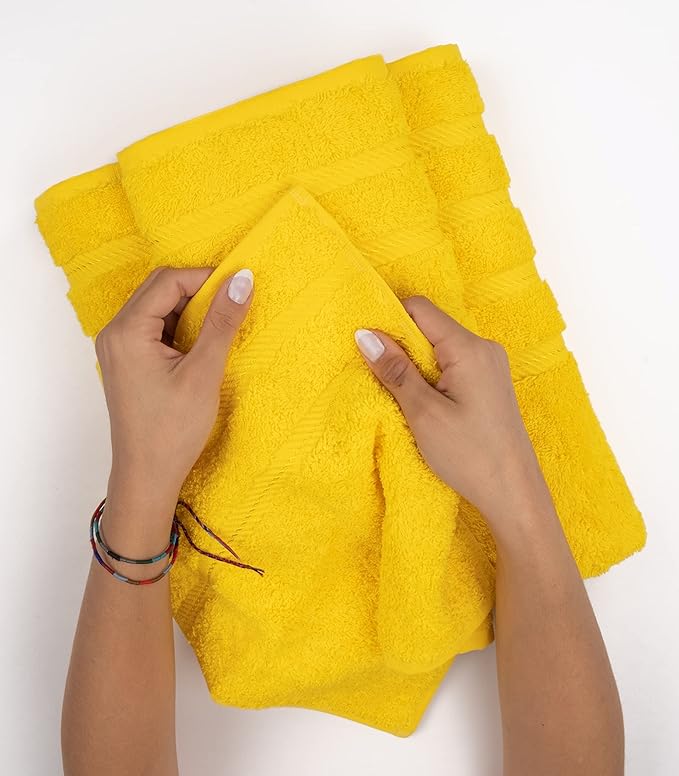 American Soft Linen Luxury 6 Piece Towel Set, 2 Bath Towels 2 Hand Towel 2
