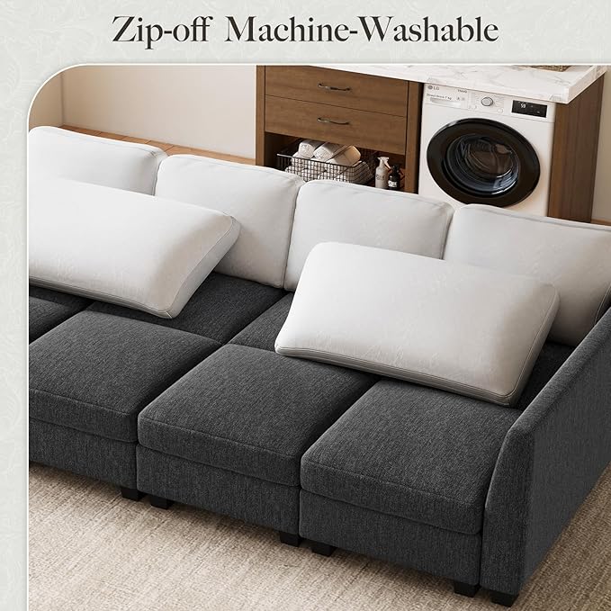 Belffin 86.2" Sectional Sleeper Sofa Bed