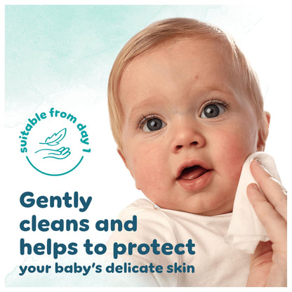 Pampers Harmonie Aqua Baby Wipes Plastic Free 9 Packs of 48 Wipes, 432 Baby Wet Wipes, Help restore natural skin pH, Delicate lotion with 99 percent water