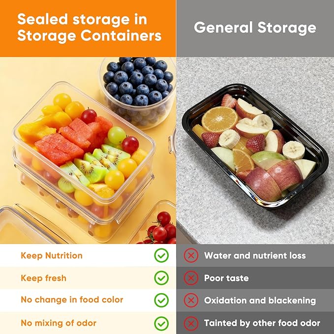 52 Pcs Food Storage Containers