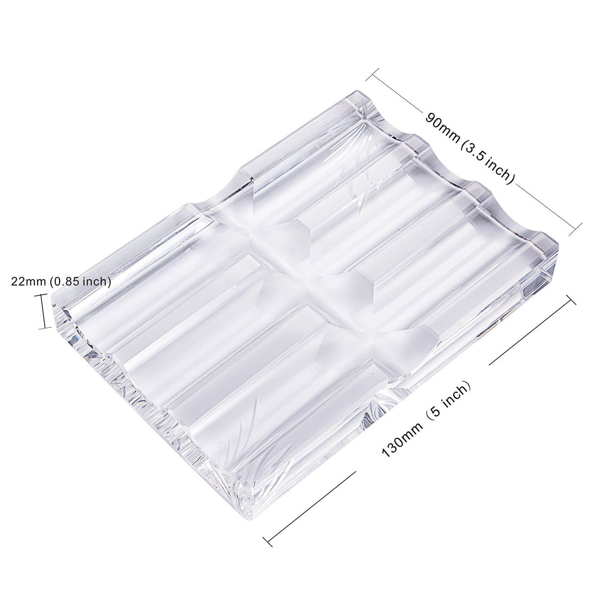 LONGWIN Office Supplies Crystal Fountain Pen Holder Desktop Organizer