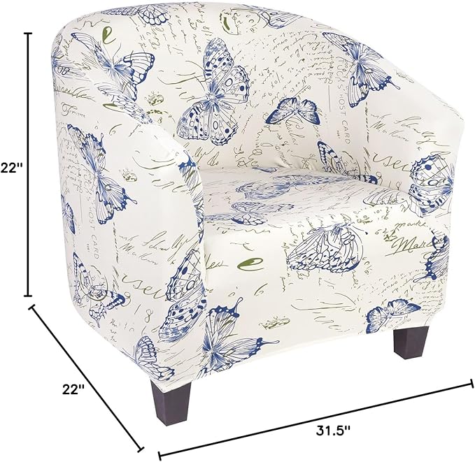 SearchI Club Chair Slipcover Stretch Barrel Chair Covers Printed Tub Chair