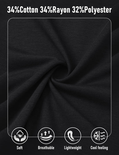 MAGCOMSEN Mens Black Tank Tops UPF 50+ Sun Protection Moisture Wicking Muscle Sleeveless Shirts Lightweight Breathable Cut Off Shirts L