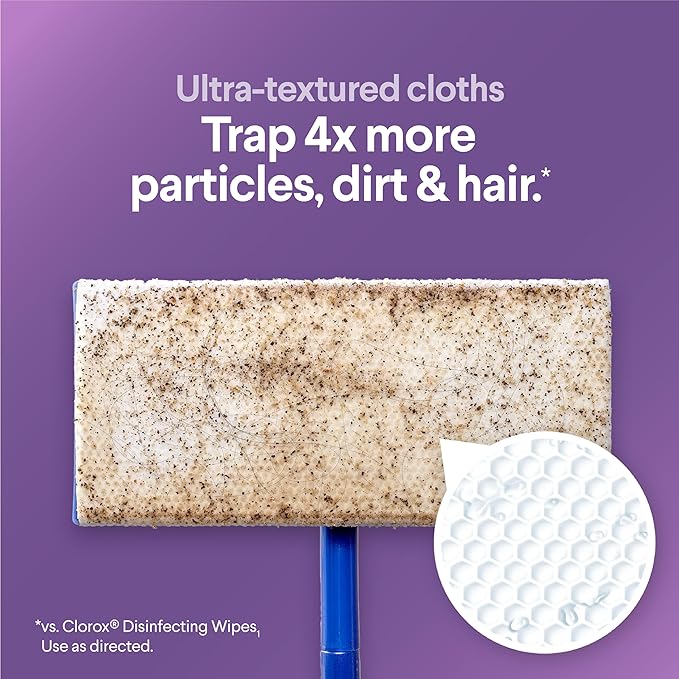 Clorox Scentiva Disinfecting Wet Mop Pad, Disposable Heads, Lavender and Jasmine