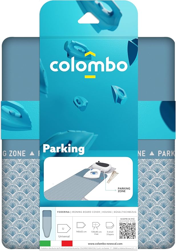 Colombo Ironing Board Cover 55” x 22” – 3-Layer Pad