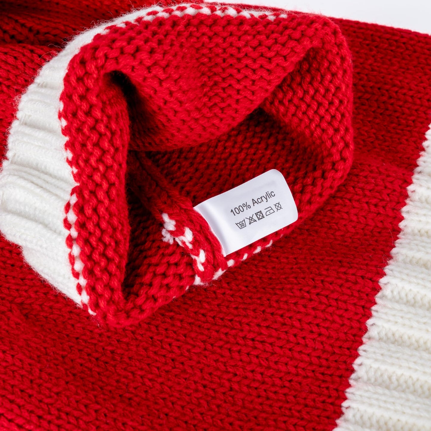 Diffy Homy Santa Hat Christmas Hat Xmas Adult Women Men Washable Fade-restant Knitted Soft Warm Long for Christmas New Year Festive Holiday Party Outdoor Winter Red