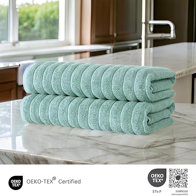 Classic Turkish Towels CTT Premium 2 Pack Bath Towels Set, Made