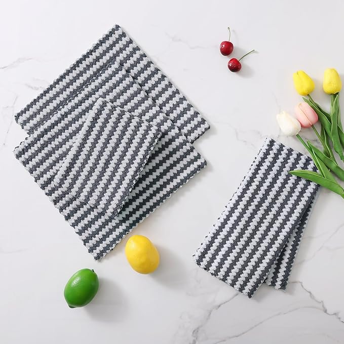Homaxy 24 Pack Kitchen Dish Cloths, Ultra Soft and Absorbent Dish Towels