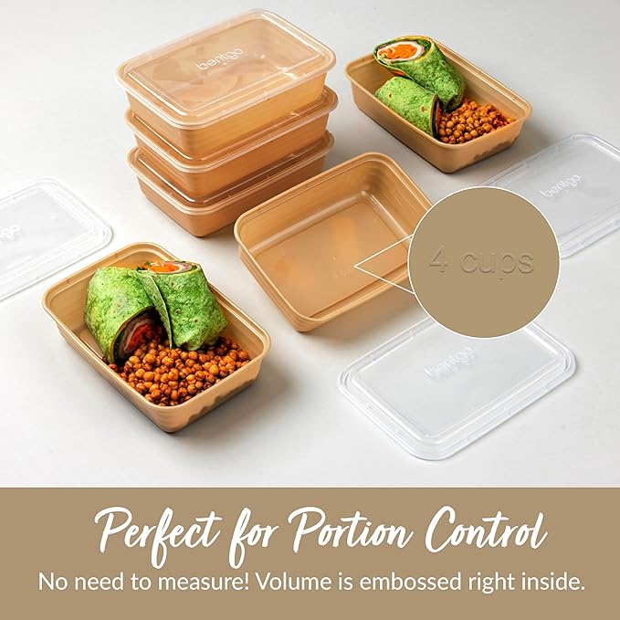 Bentgo Prep - 20-Piece 1-Compartment Reusable Meal Prep Containers