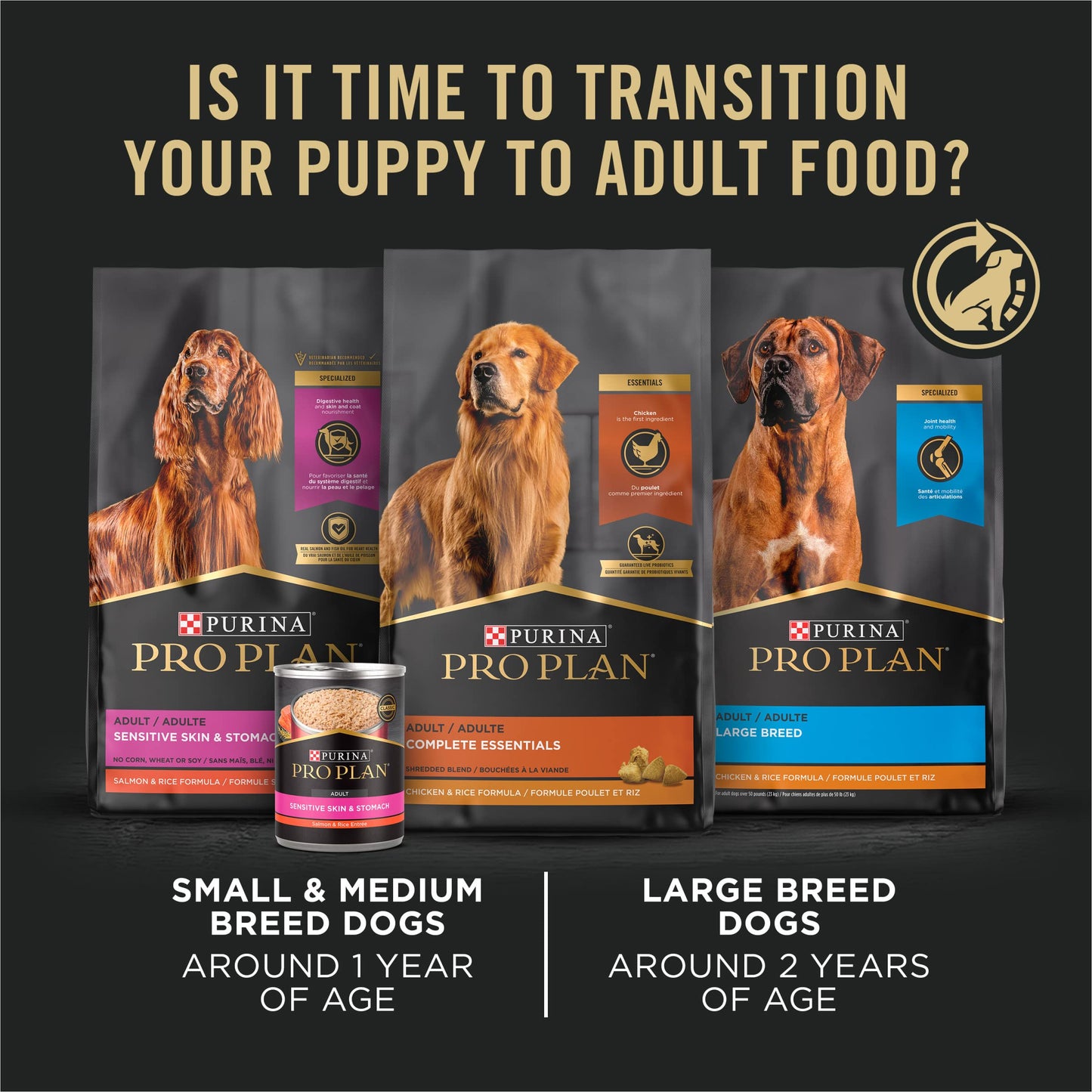 Purina Pro Plan Large Breed Dry Puppy Food, Chicken and Rice Formula - 34 lb. Bag