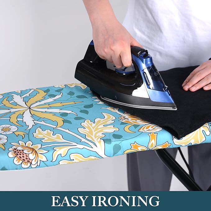 Ironing Board Cover and Pad, Standard Size, Stain-Resistant & Wrinkle-Free