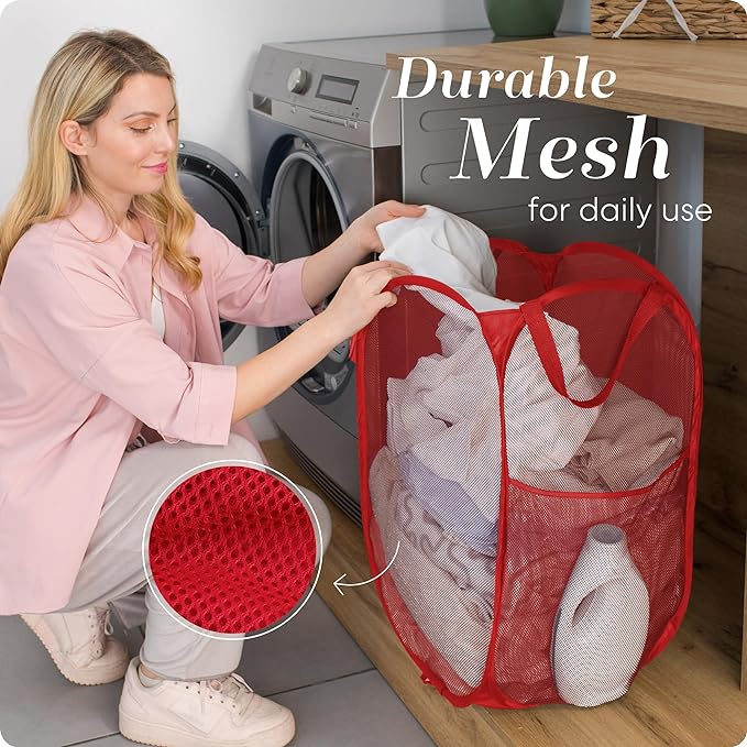 Handy Laundry Collapsible Mesh Pop Up Hamper