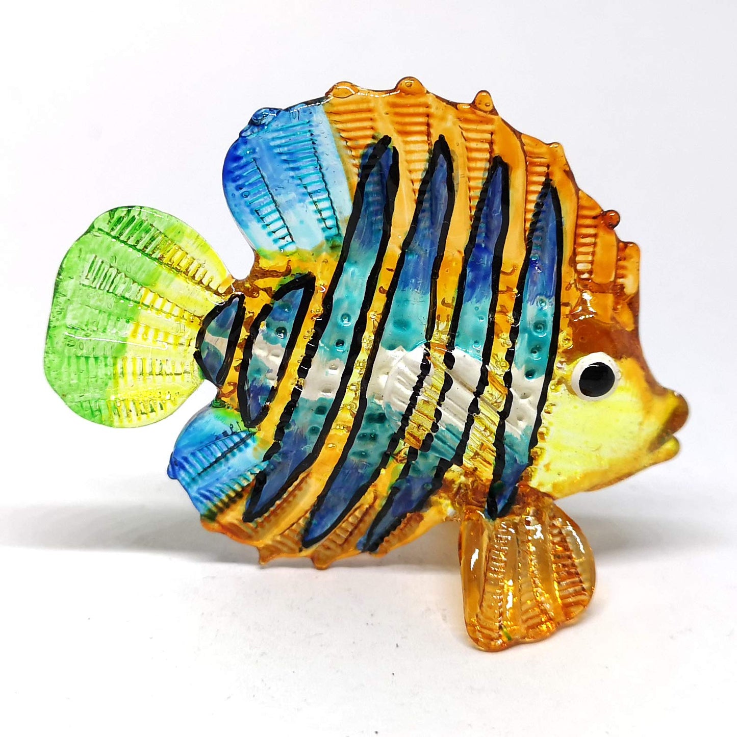 ZOOCRAFT Aquarium Handicraft Miniature Hand Blown Glass Fish Figurine Collectibles
