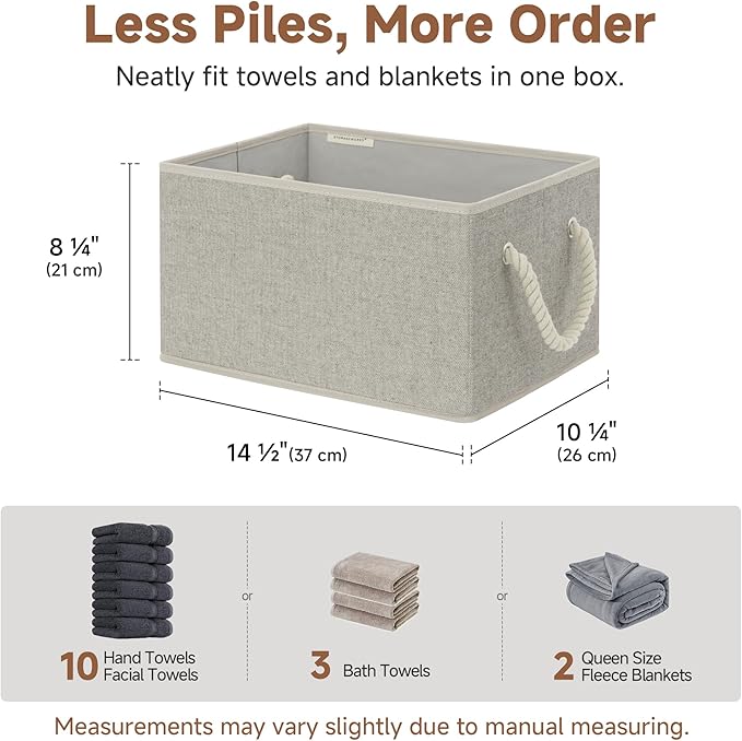 StorageWorks Storage Baskets for Shelves, Closet Organizers and Storage Bins