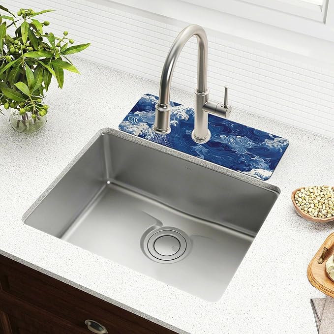 Kitchen Sink Splash Guard 1 PC 30 Inch Sink Faucet Mat Splash Guard