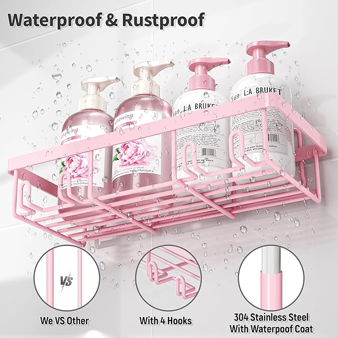 5 Pack Shower Caddy Organizer Rack Shelf