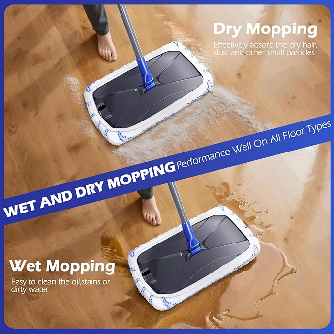 Masthome Microfiber Mop, Large Surface Flat Mop