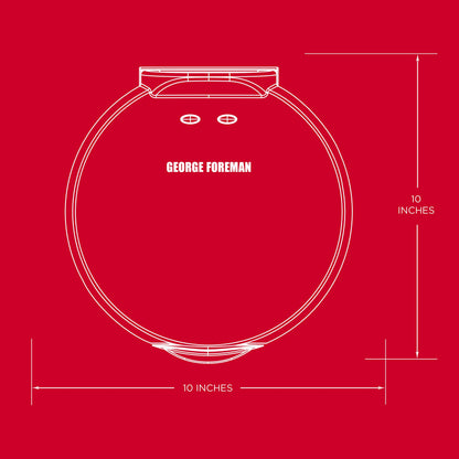 George Foreman Electric Quesadilla Maker, Red, GFQ001 10 Inch