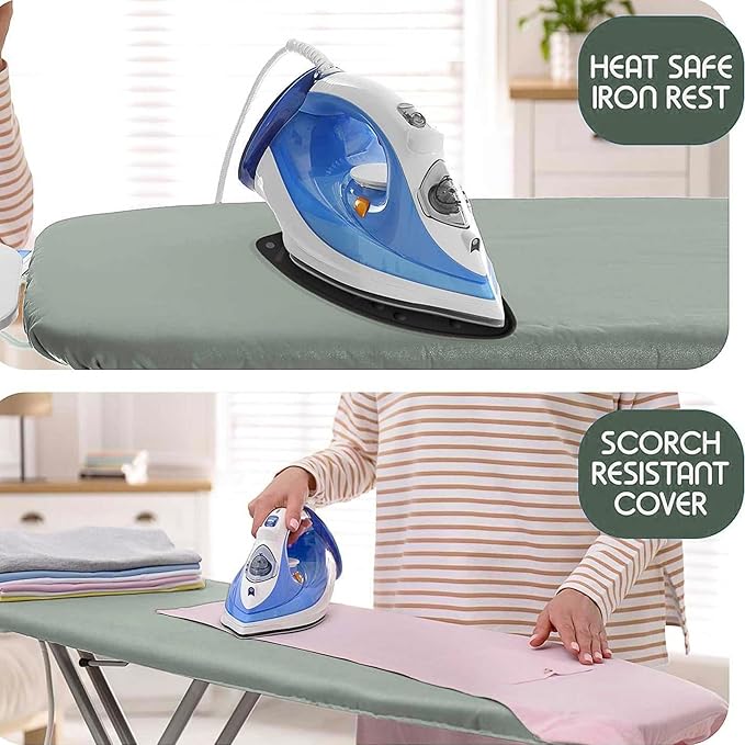 Hearth & Harbor Ironing Board Cover and Pad 15x54 Full Size, Thick Heavy Duty