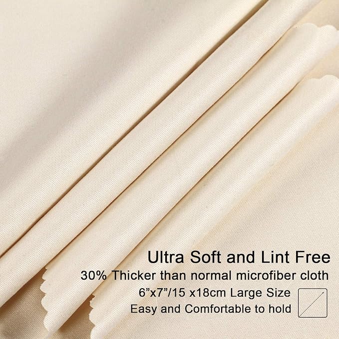 waka 10 Pack Upgraded Microfiber Cleaning Cloth, 6x7 Lint Free Cloth