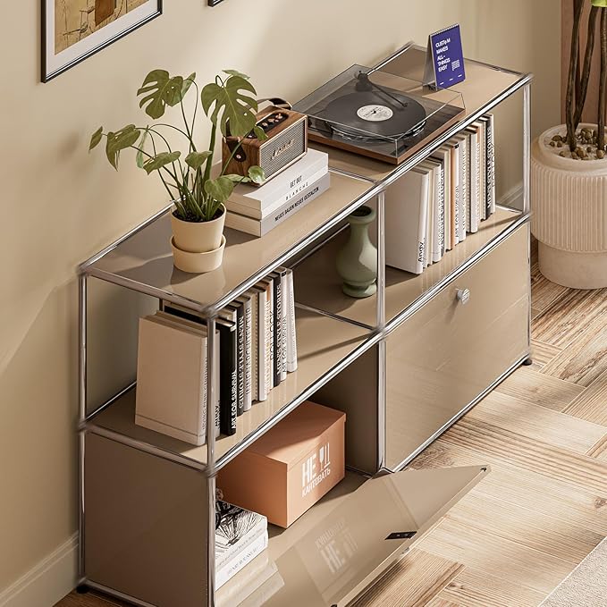 Modern Storage Cabinet Sideboard Versatile Free-Standing Organizer Cabinets