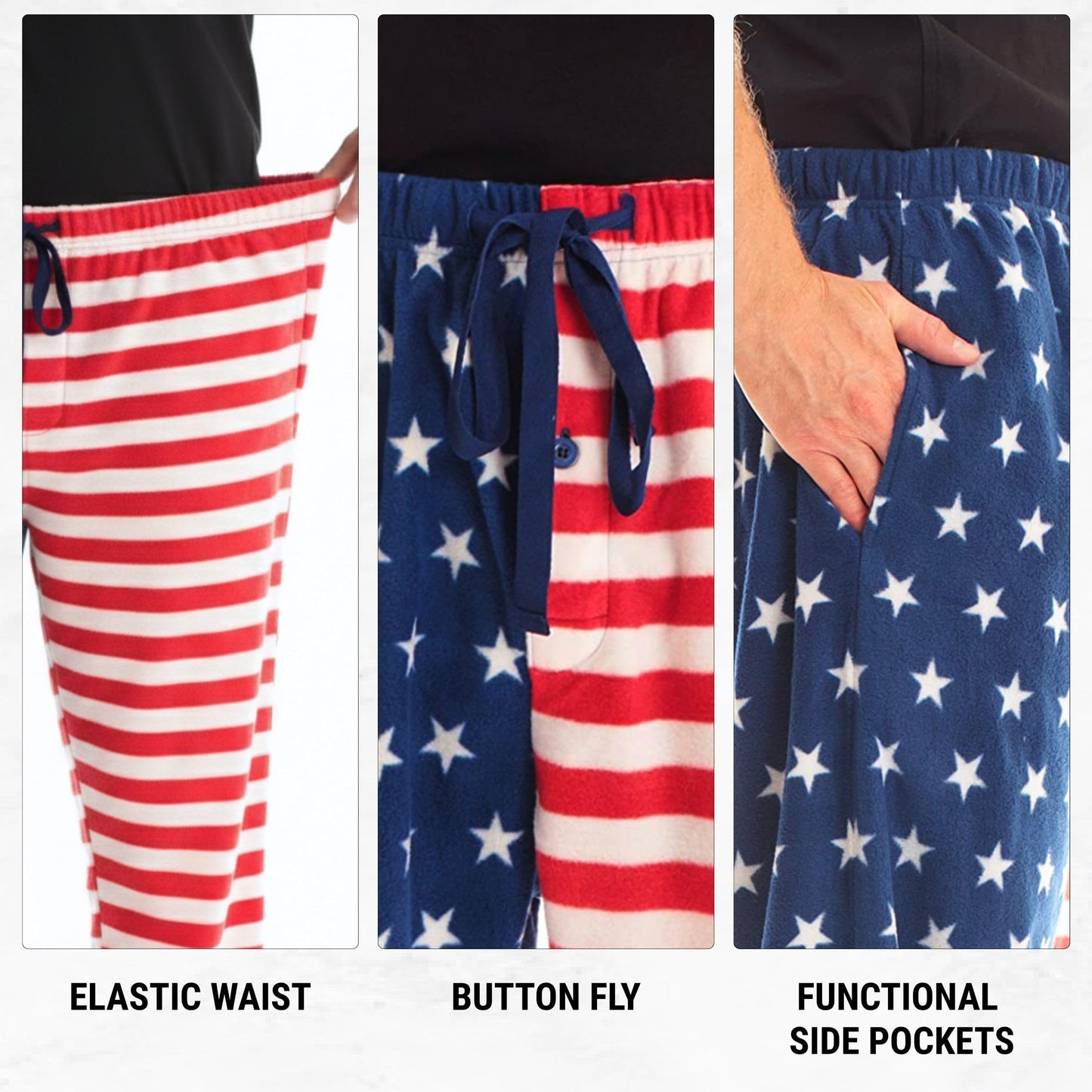 #followme Polar Fleece Pajama Pants for Men Sleepwear PJs 45902-10122-L