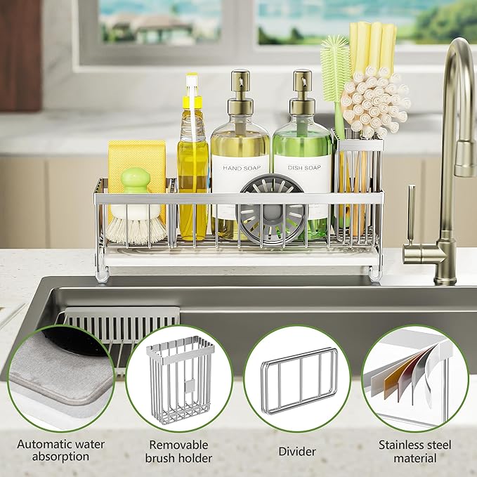 Cisily Extra Large Sink Caddy Organizer