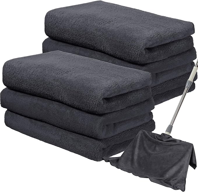 Newwiee 6 Pcs Extra Large Microfiber Cleaning Cloth 30" x 20" Washable Reusable