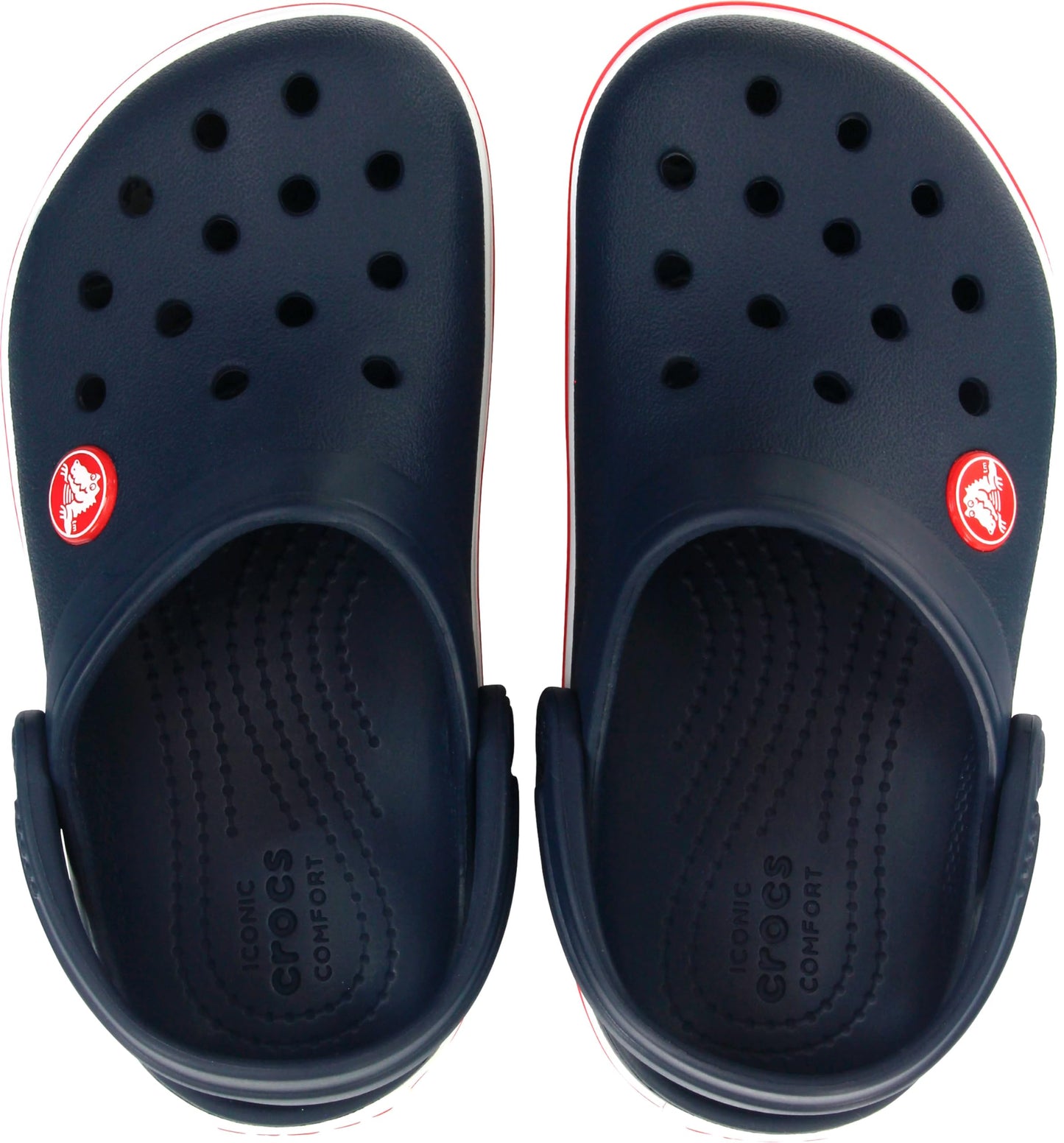 Crocs Unisex Kids Clogs, Navy Red, 9 UK Child