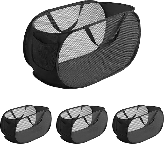 4 Pcs pop up laundry hamper Sturdy Large Capacity collapsible laundry basket