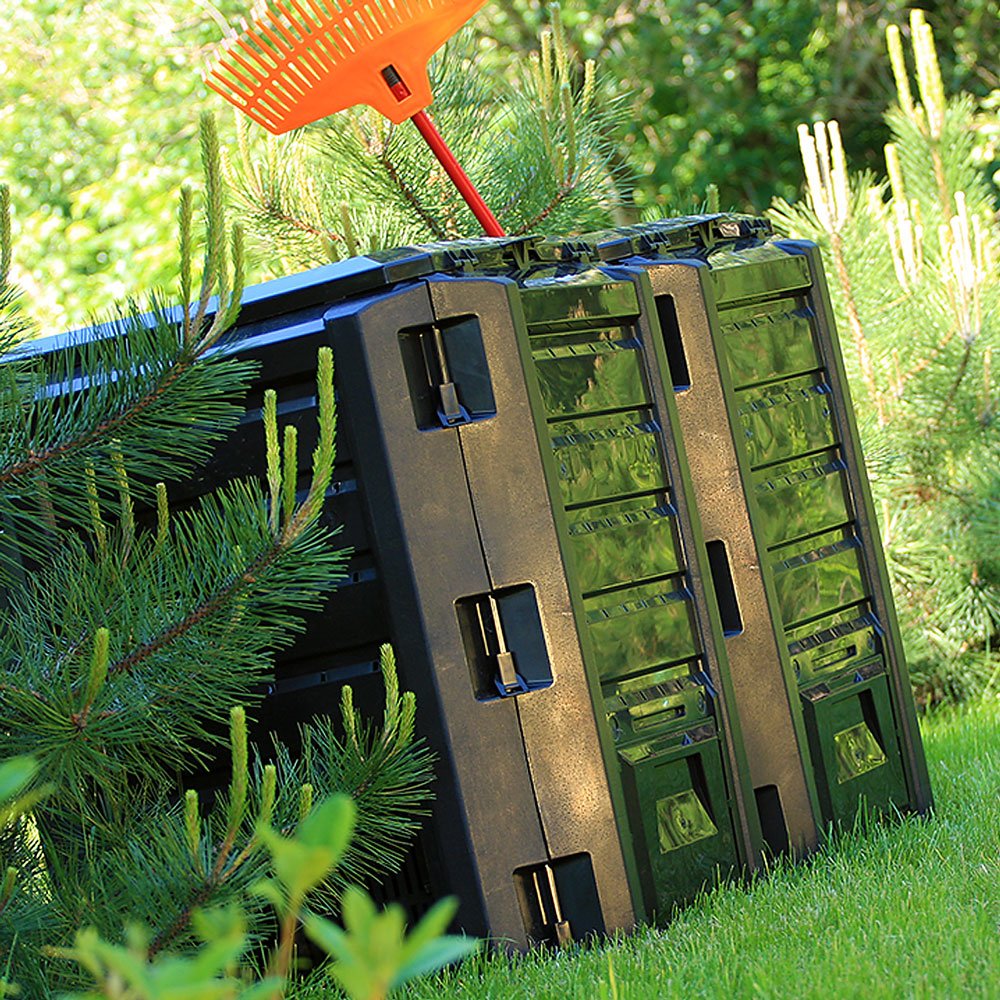 DEUBA® 800 Litre Garden Composter Bin | Composting Waste Box | Recycling | Dog Waste | Food Caddy | Worm Farm | Outdoor Compost Eco Storage Bins | Large