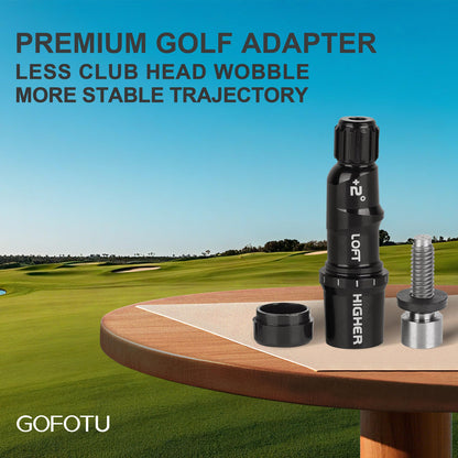 Gofotu Golf Shaft Adapter Sleeve .335 Tip Driver Fairway RH Compatible with Taylormade Qi4D,Qi35,Qi10,M1 M2 M3 M4 M5 M6 SIM SIM2 R15, Stealth2, Stealth,BRNR Mini Driver Black