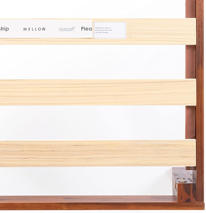 Mellow Naturalista Classic 12-Inch Solid Wood Platform Bed | Wooden Slats