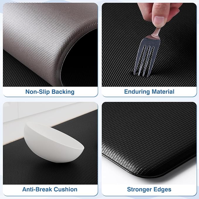 StepRite Kitchen Mats, Cushioned Anti Fatigue Kitchen Mats