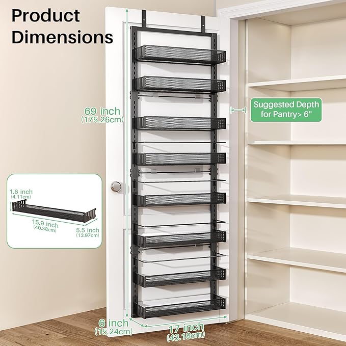 SNTD 8 Tiers Over the Door Organizer