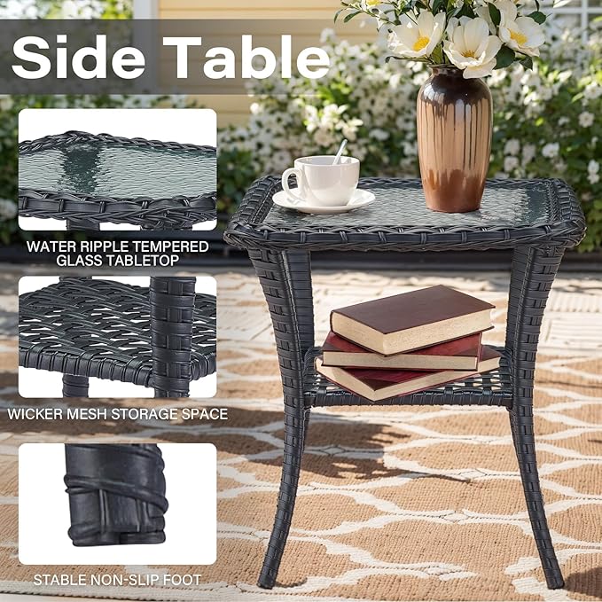 Belord 7 Piece Wicker Patio Furniture Set