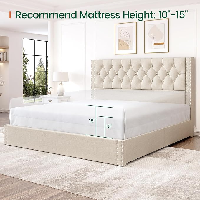 LARMACE King Size Bed Frame