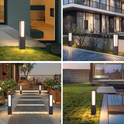 PAKEDANDUN 31.5" Outdoor Solar Lanterns Waterproof with IP65, 3000K Outdoor Floor Lamp, Large Floor Lamps with Remote Brightness & Timer Control, Outside Lantern Dusk to Dawn for Porch Patio Landscape