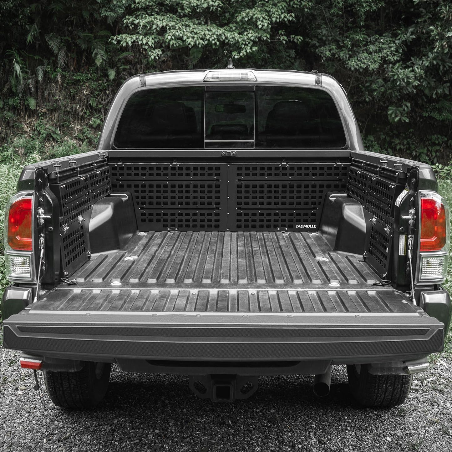TACMOLLE Truck Bed MOLLE Panel – Truck Bed Organizer for Toyota Tacoma Accessories, Rigid MOLLE Panel Compatible with Toyota Tacoma 2005–2023, 3-Piece