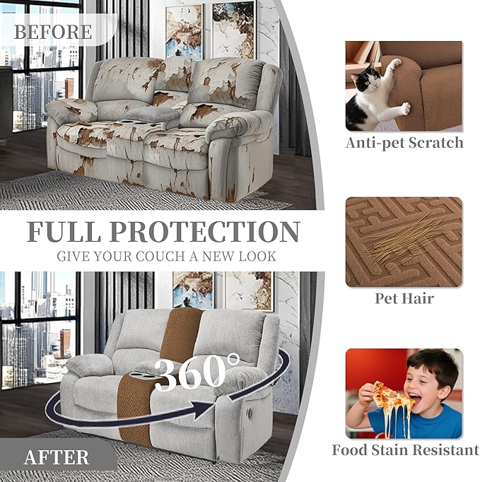 100% Waterproof Sectional Recliner Couch Covers
